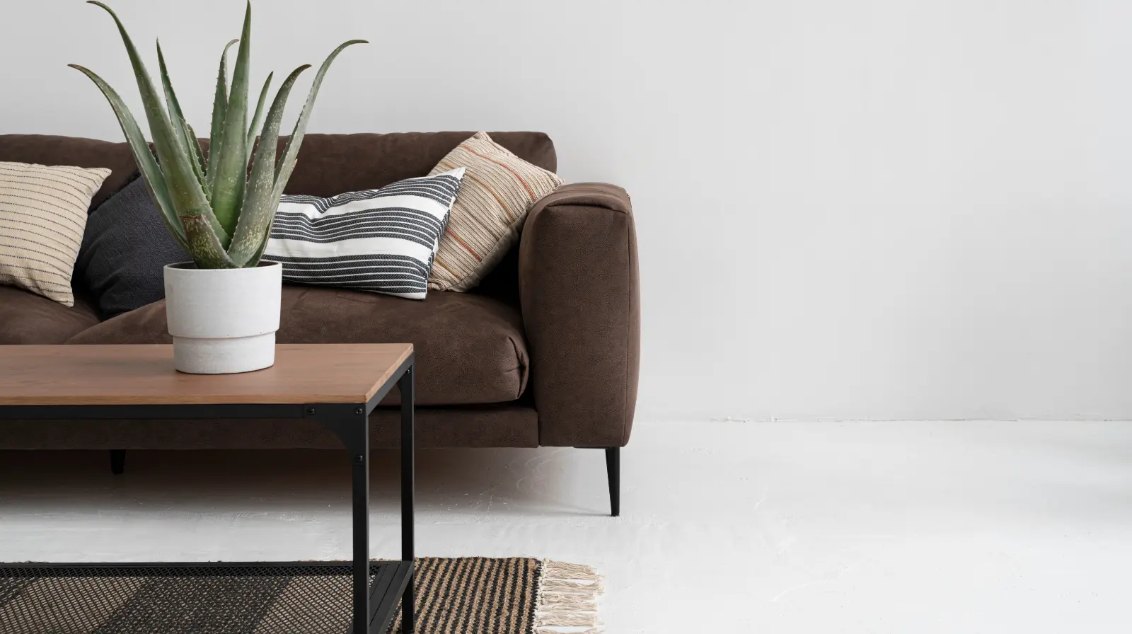 Imagem de um apartamento minimalista