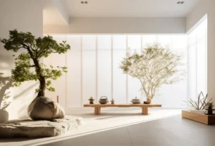 Imagem de um apartamento minimalista