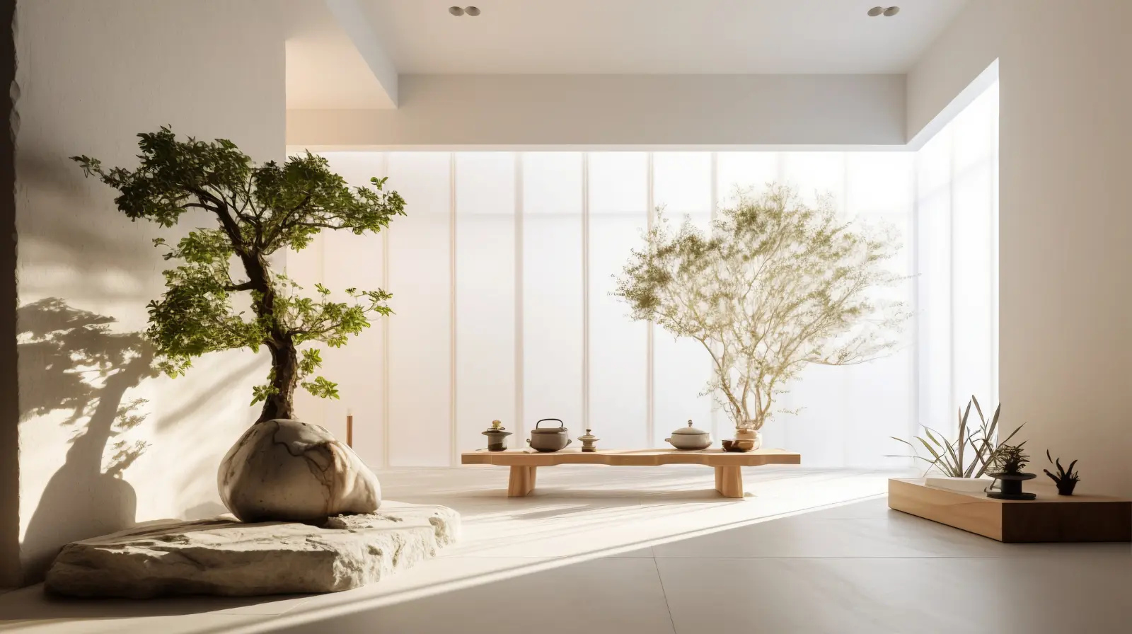 Imagem de um apartamento minimalista