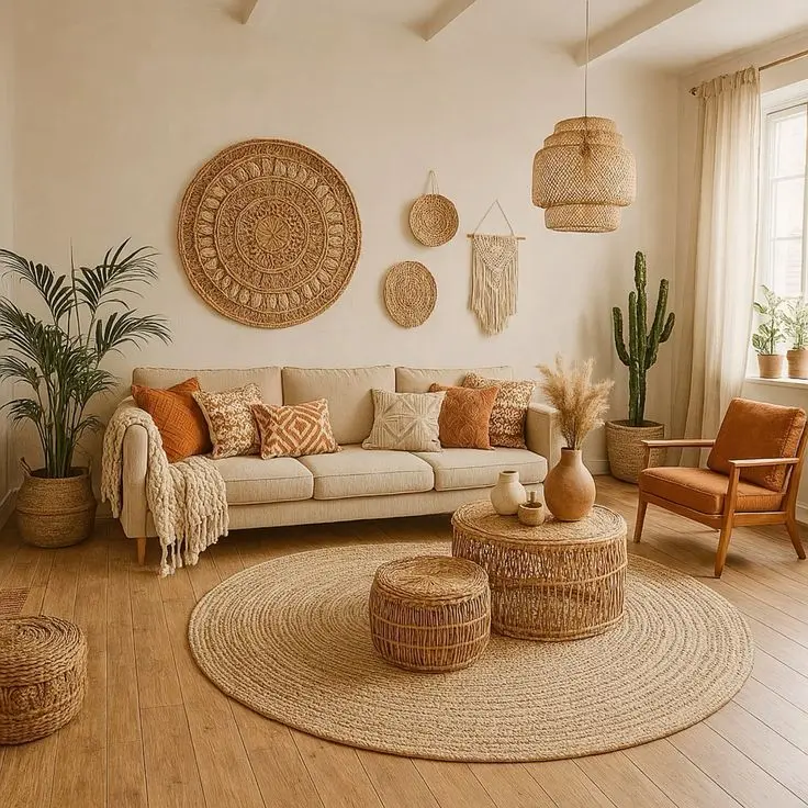 Imagem do estilo de decoração boho