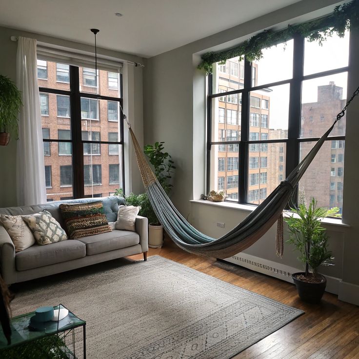 Imagem de uma rede na sala