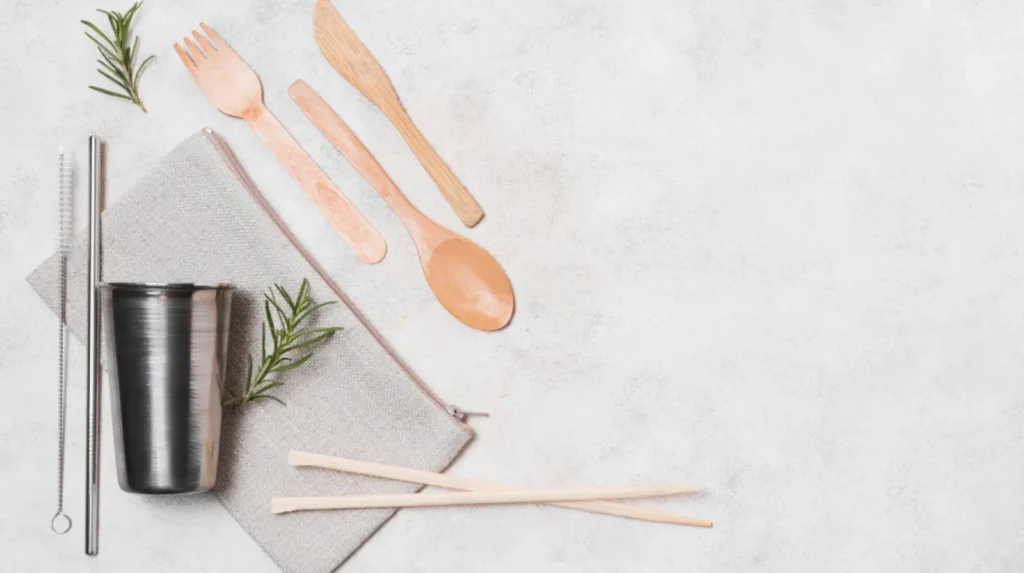 Imagem com utensílios minimalistas