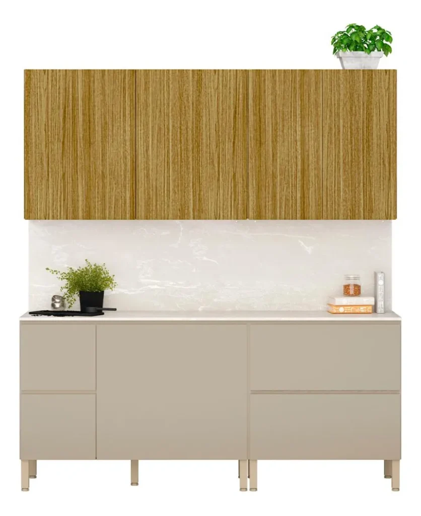 Armário com desenho contínuo