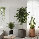 Imagem de algumas plantas para apartamento minimalista