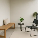 Imagem de uma varanda minimalista