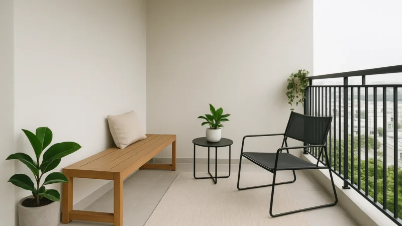 Aprenda como decorar uma varanda minimalista