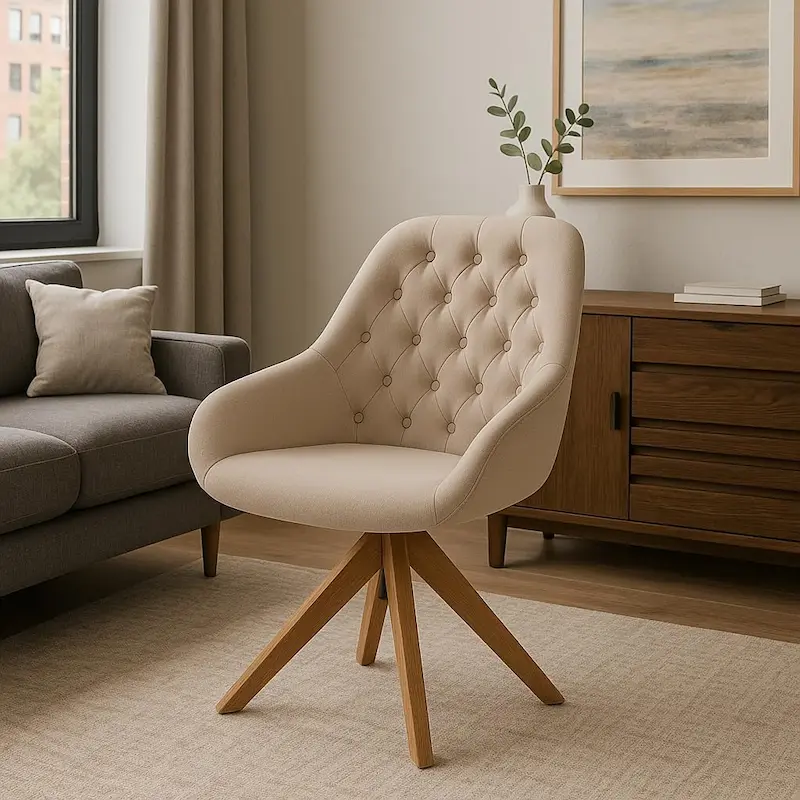 Foto de uma poltrona giratória