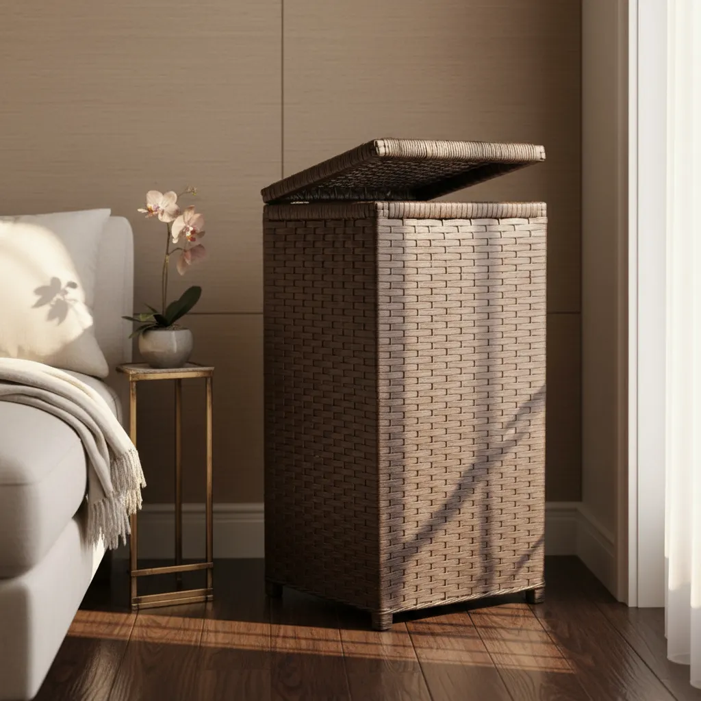 Foto de um cesto de fibra