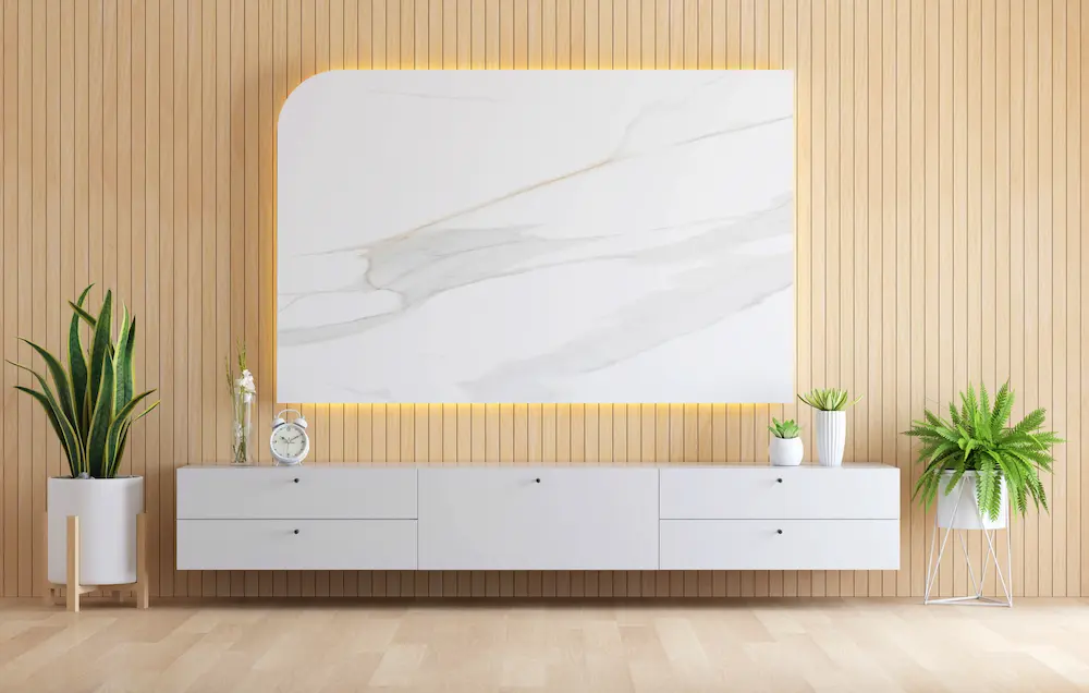 foto de um Painel planejado com rack integrado