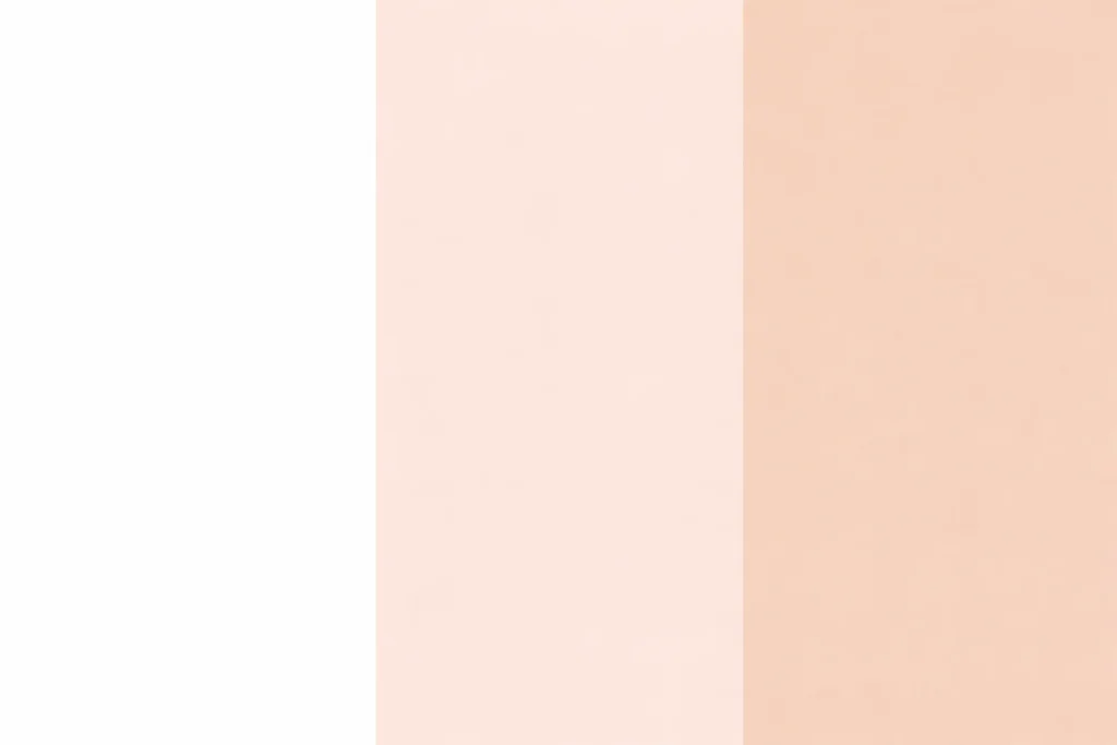 Imagem com as cores . Branco + nude + marrom claro