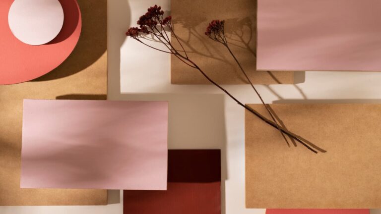 Imagem com algumas cores minimalistas