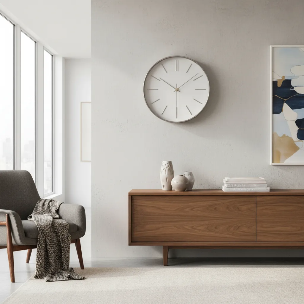 foto de um Relógio de parede minimalista