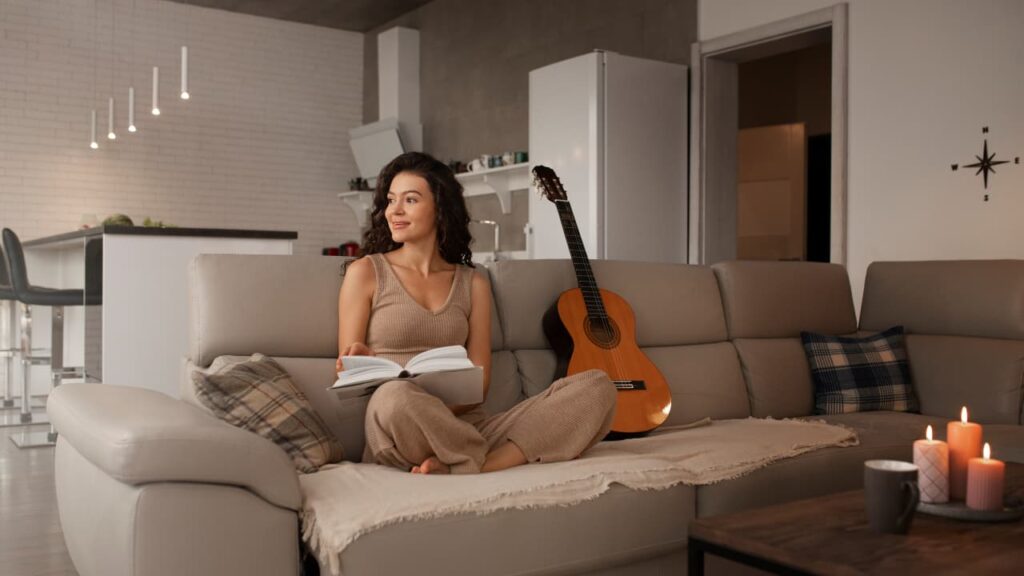 Imagem de um apartamento minimalista