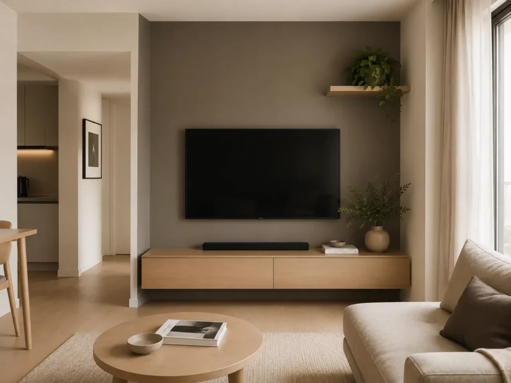 parede da tv pintada