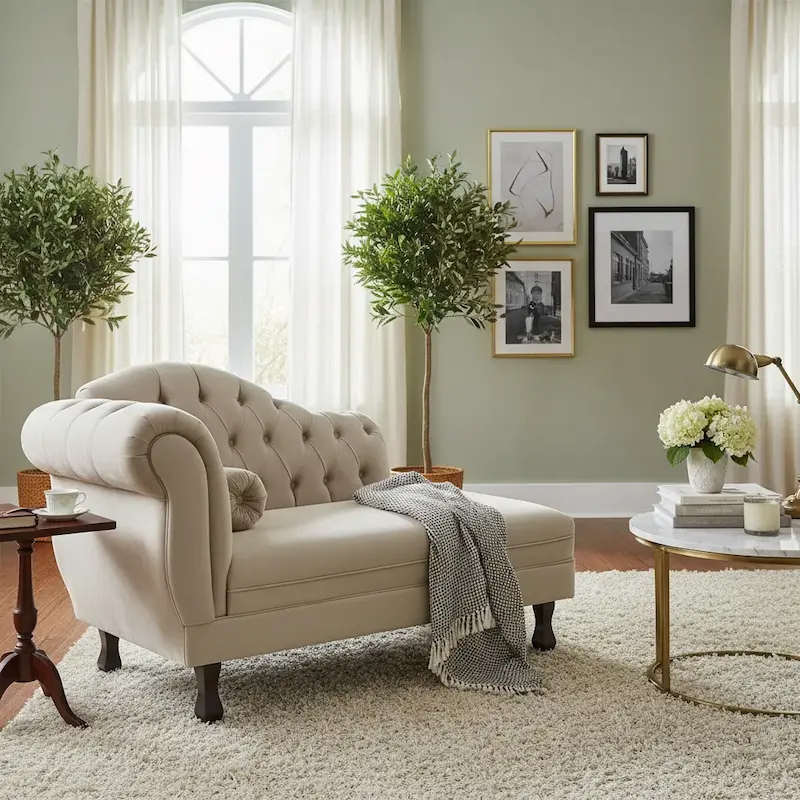 sofá no estilo escandinavo