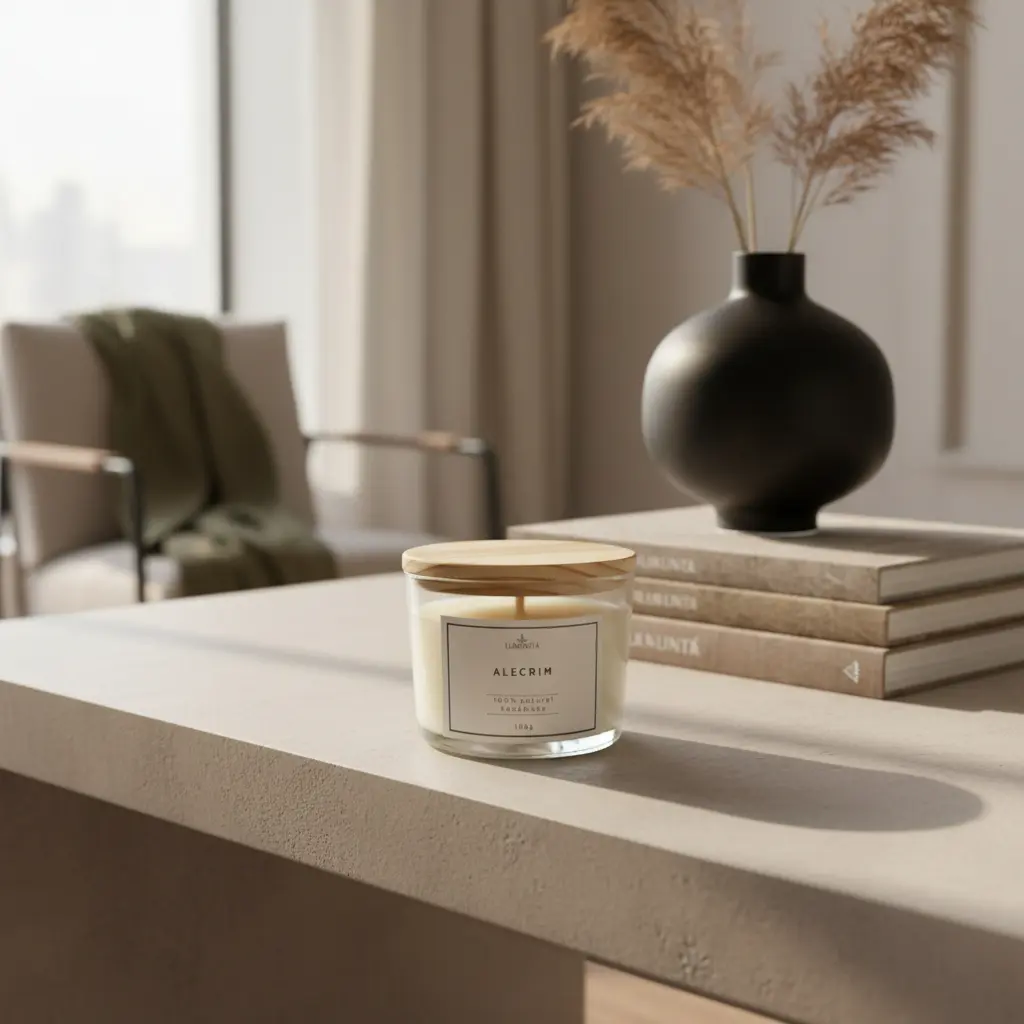 Conjunto de velas aromáticas para varanda