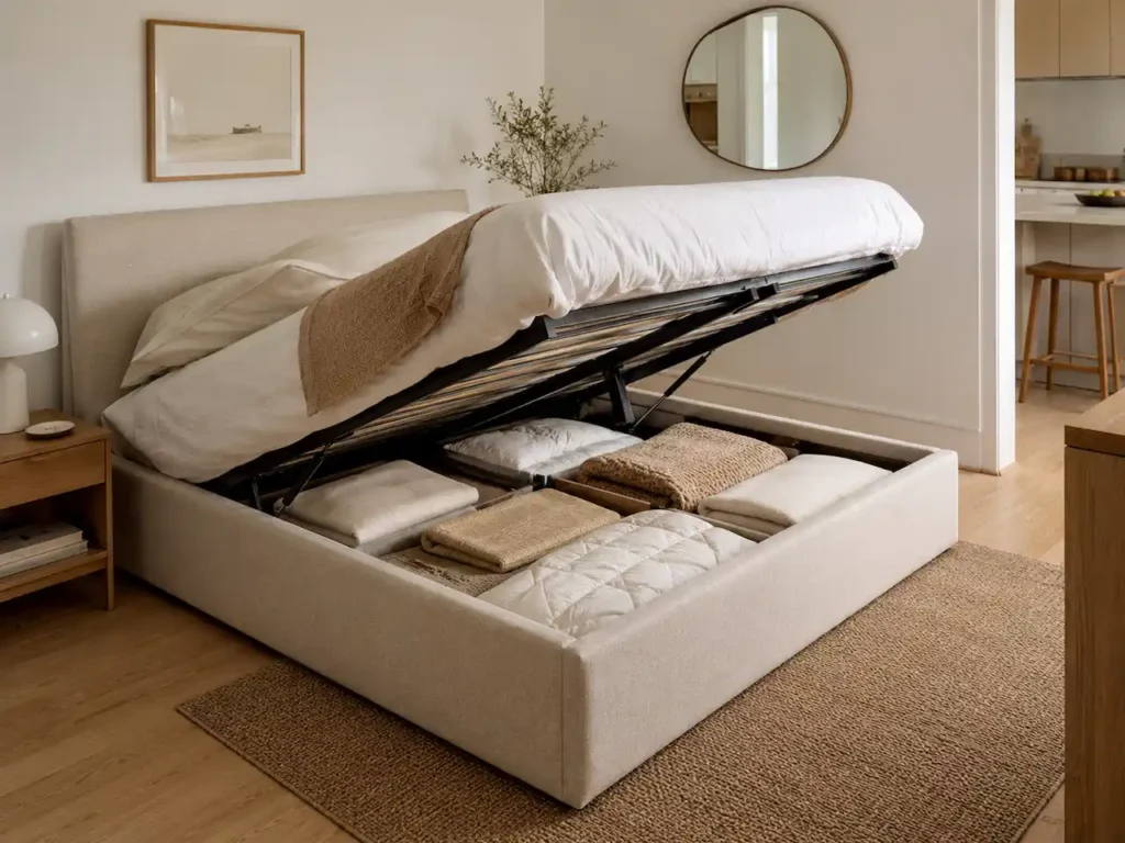 imagem de uma cama box baú