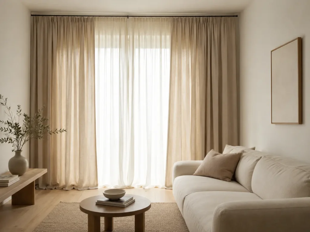apartamento com cortinas