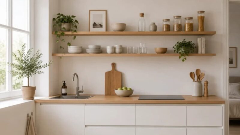 Cozinha modulada para apartamento pequeno com inteligência