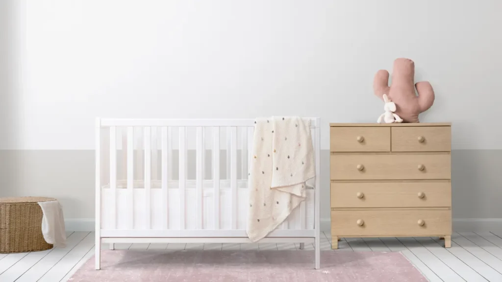 quarto de bebê minimalista