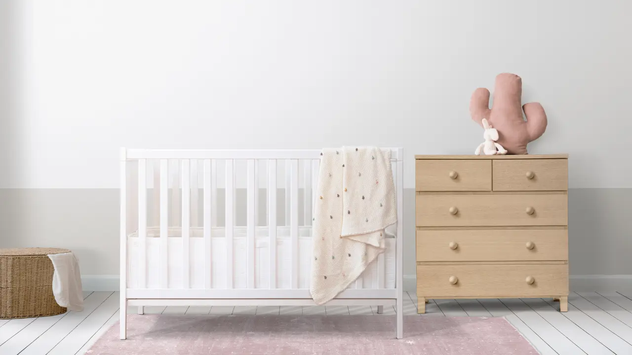 quarto de bebê minimalista