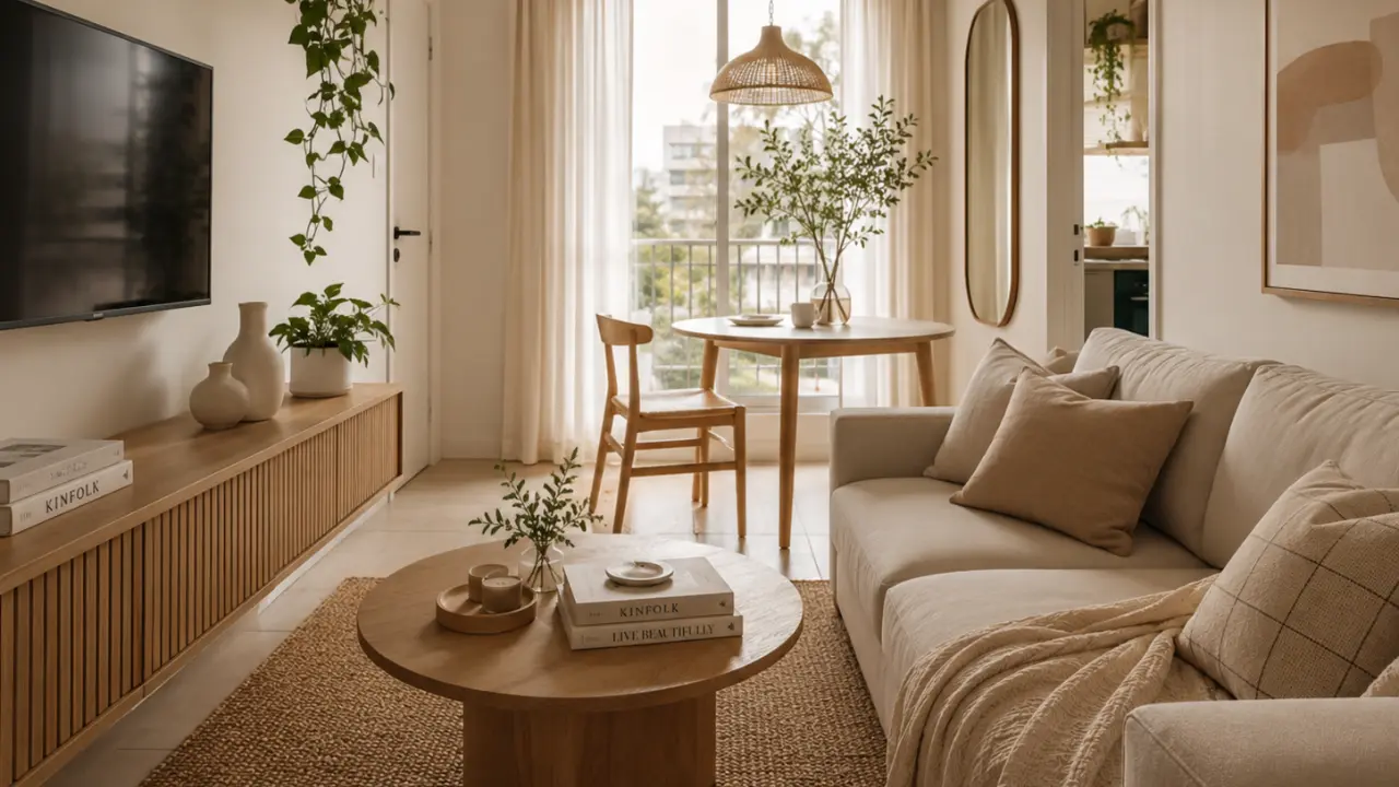 Imagem de apartamento pequeno decorado