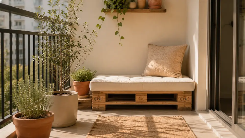 Banco de varanda pallet