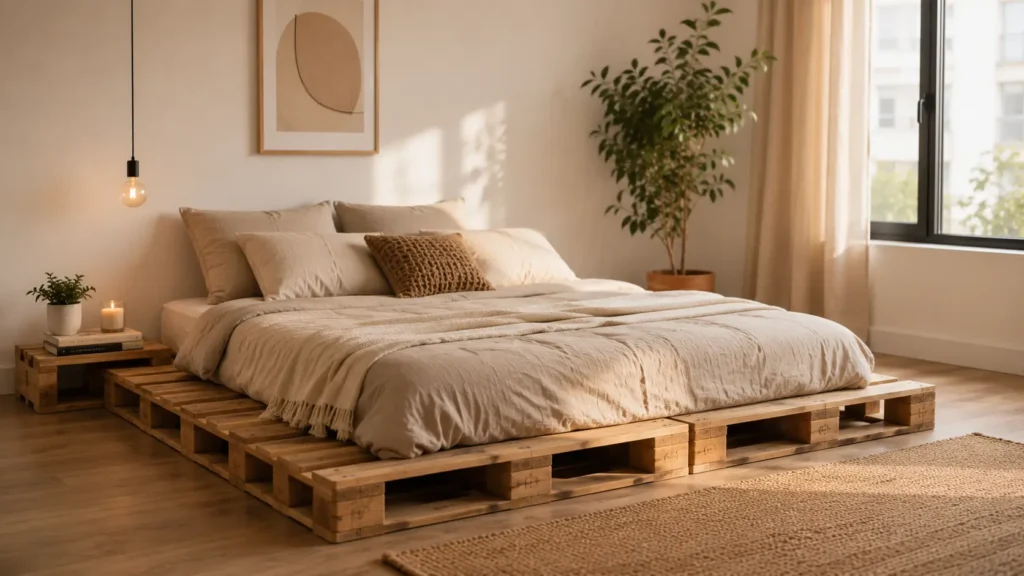 Cama baixa de pallet