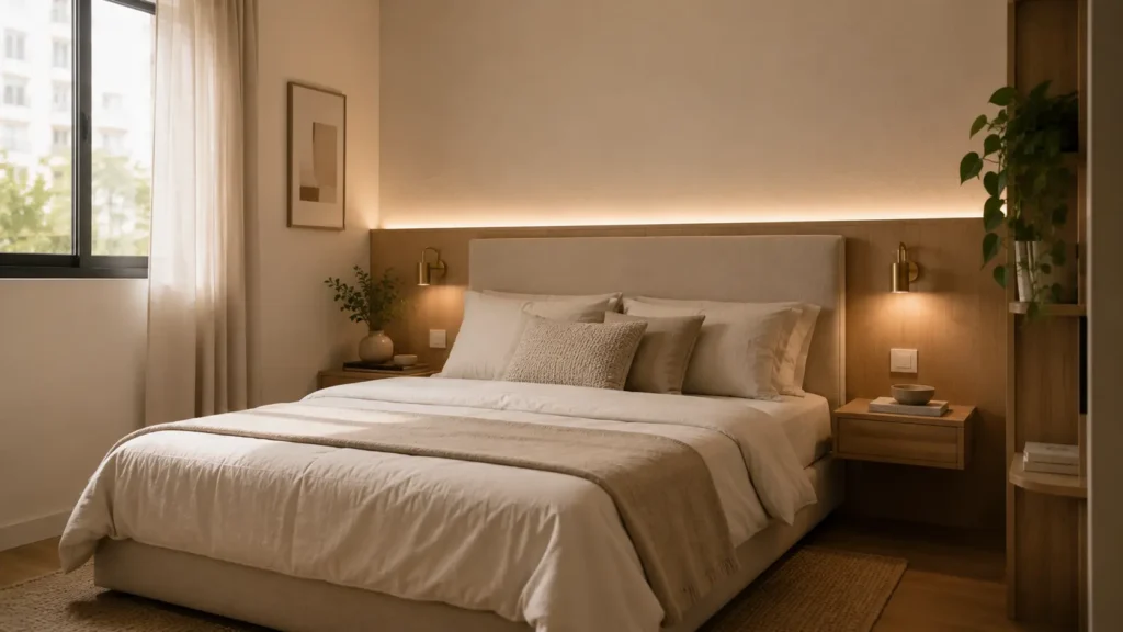 Imagem de um quarto bonito